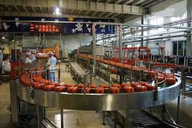 Çin Suyu Karışımları İçin Otomatik Üretim Hattı Meyve / Sebze İçecek Tedarikçi